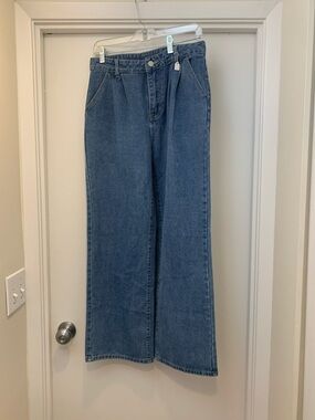 Classic Wide-Leg Women's Jeans - Blue